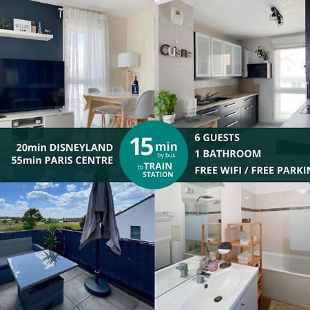 Le Chanteloupien - Appartement Pour 6 Proche Disneyland Paris ภายนอก รูปภาพ